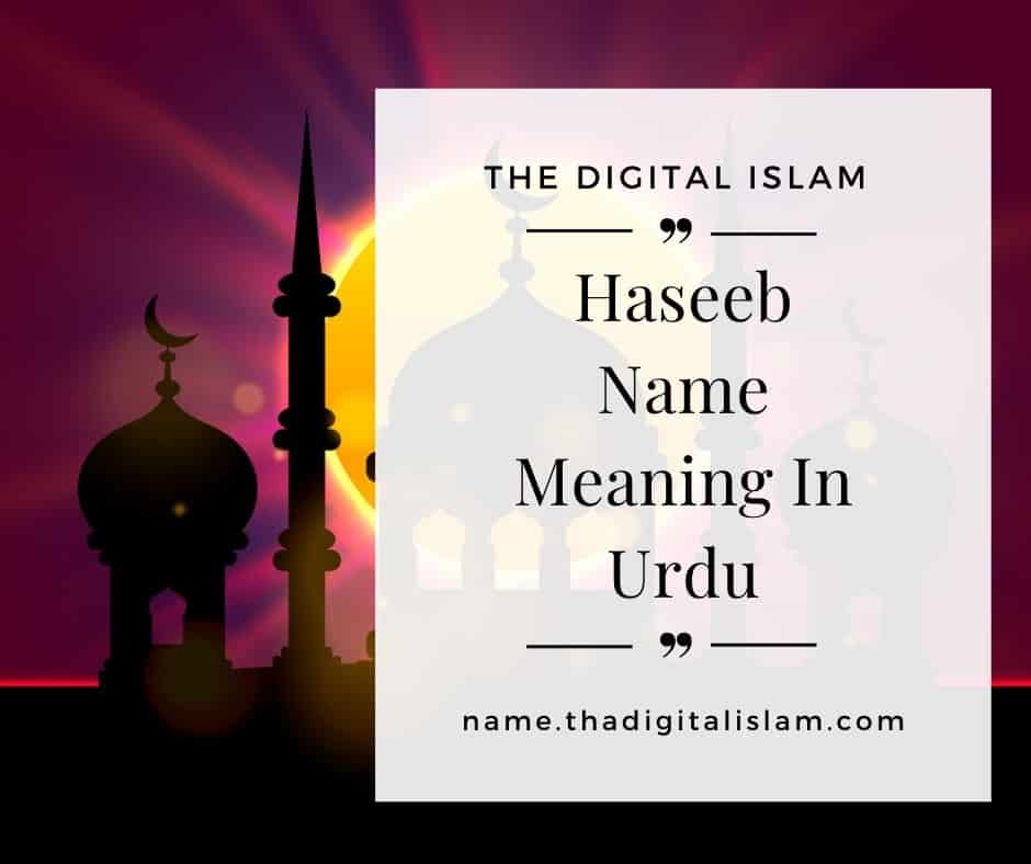 Haseeb Name Meaning In Urdu